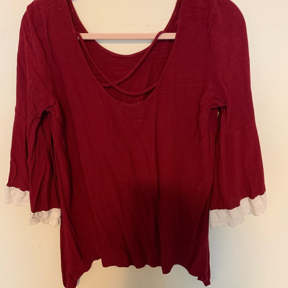 Mini Maroon Dress - image 1